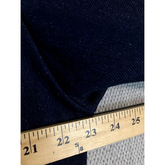 Custom Womens Denim Roughrider Pant Suit Large Jacket 28X30 Dark Wash Suede Trim - Picture 6 of 11